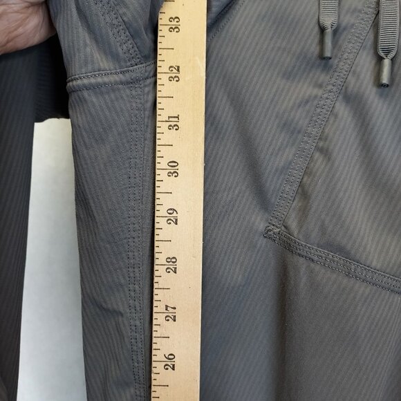 Lululemon Dance Studio Pants Womens Sz 12 Solar Gray Pockets Cinch Ankle - Picture 15 of 16